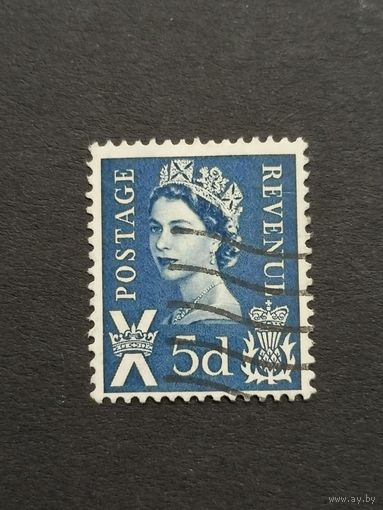 Шотландия 1968. Королева Елизавета II. Региональный выпуск