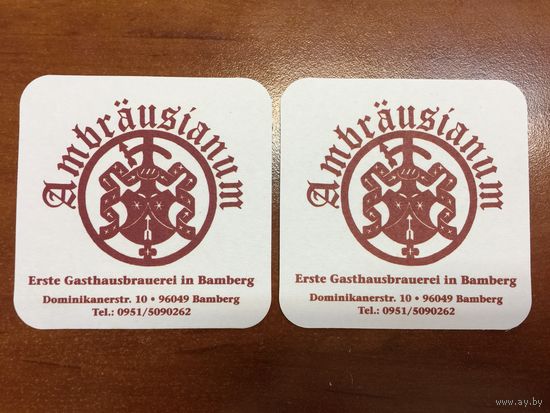 Подставка под пиво Ambrausianum Bamberg /Германия/