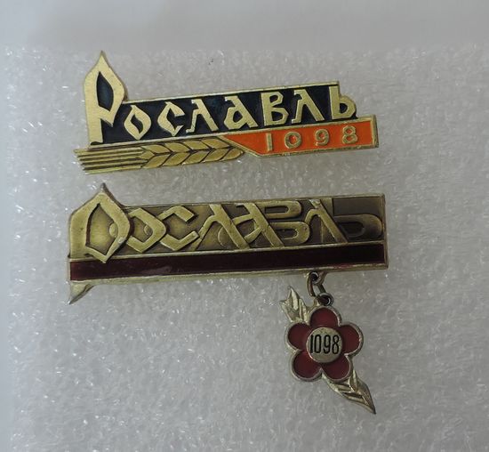 Значки города "Рославль" 2 шт.