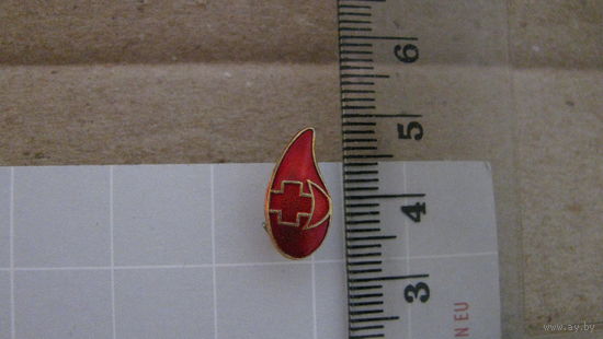 Знак донора. Капля крови. СССР.