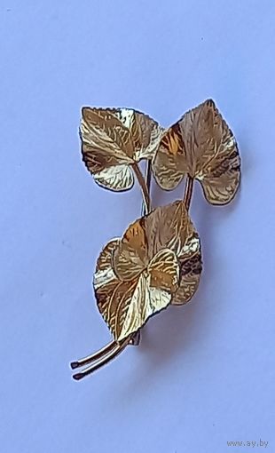 Брошь Winard 12kt GF 6х3 см