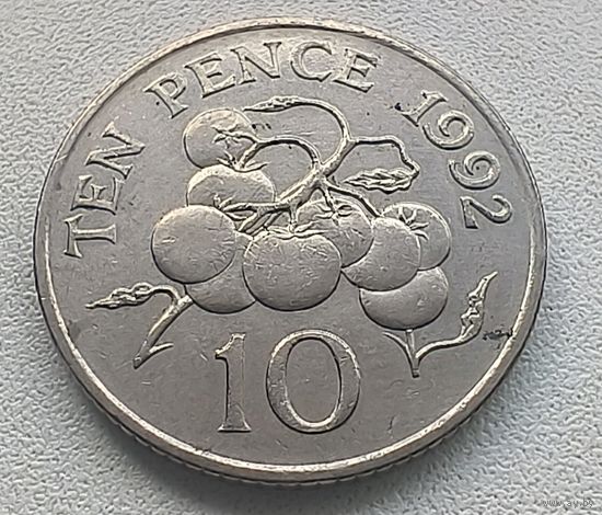 Гернси 10 пенсов, 1992  7-2-3
