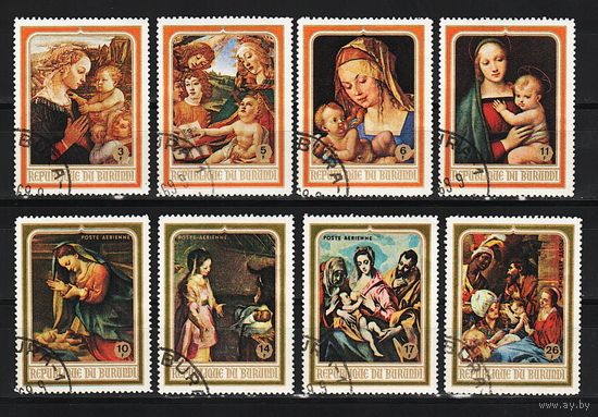 Бурунди 1968, Живопись, рождество, Mi 2,34, Б230