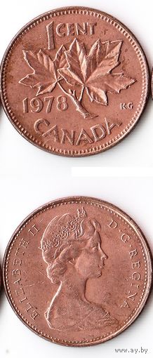 1 цент Канада 1978 года