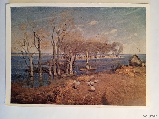 1958. Сорогин. Разлив на Оке
