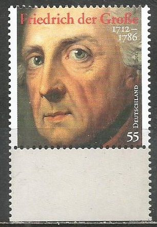 Германия. 300 лет со дня рождения Фридриха Великого. 2012г. Mi#2906.