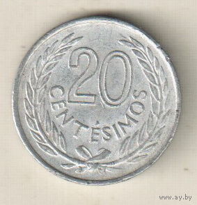 Уругвай 20 сентесимо 1965