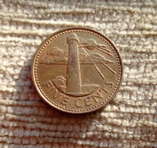 Werty71 Барбадос 5 центов 1989 Маяк