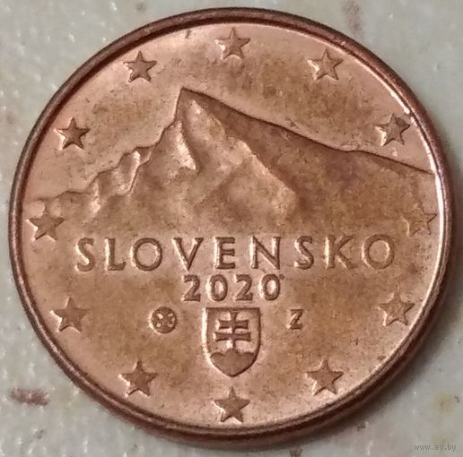 Словакия 1 евроцент 2020. Возможен обмен