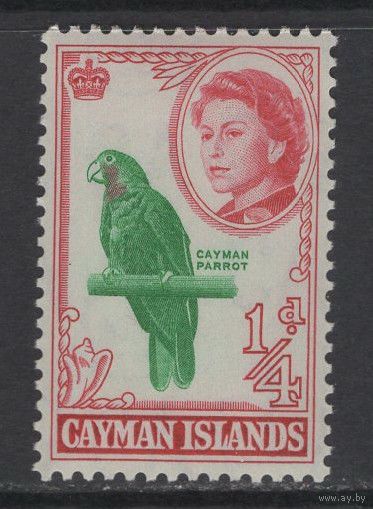 Кайманы /Cayman Island 1962** Фауна Кайманский попугай Елизавета II Mi#154