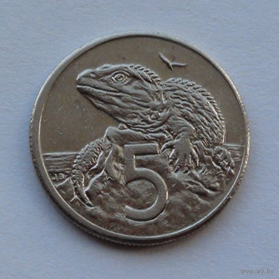 Новая Зеландия 5 центов. 1987 г.