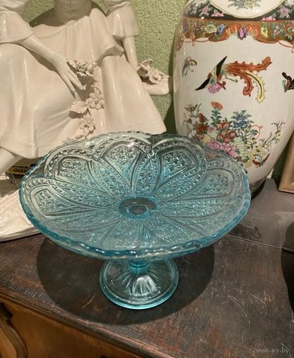Конфетница стеклянная 2 (НЕМАН, 1950-60 гг.)