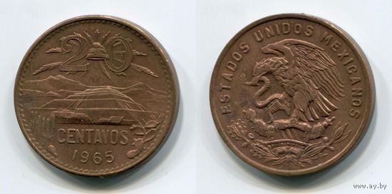 Мексика. 20 сентаво (1965, XF)