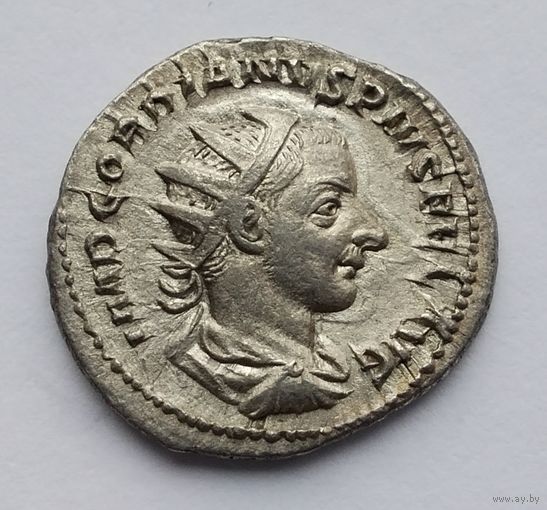 Гордиан III 238-244 гг. н. э. Геркулес. Антониниан, двойной денарий. Серебро. /3