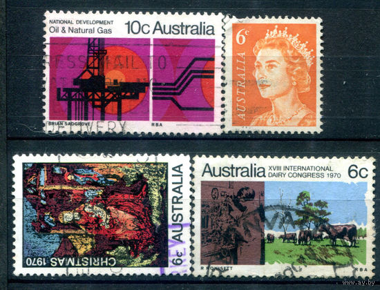Австралия - 1970г. - марки года - 4 марки - 3 полные серии, гашёные. #3-WB-85-A-2