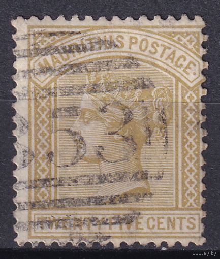 13.BrKM. Великобритания. Колонии. Маврикий. Виктория. Стандарт. 25C. 1879 г. Mi.#57.