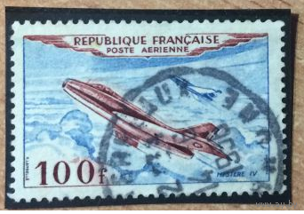 ФРАНЦИЯ, 1954 ГОД Мих. 987/ АВИАЦИЯ Самолет
