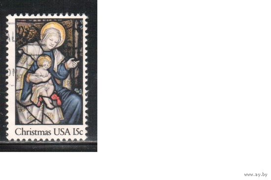 США-1980, (Мих.1450) , гаш. , Рождество , Искусство