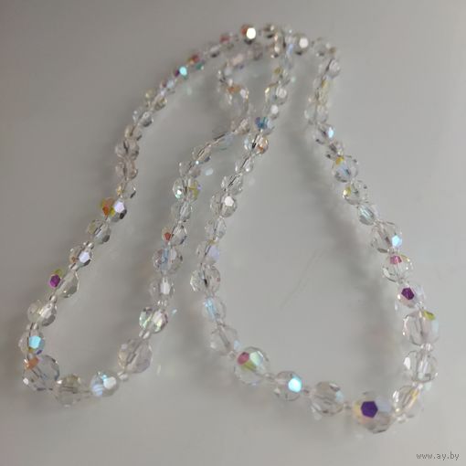 Бусы винтажные. Аврора Бореализ. Чехия. 69 см.