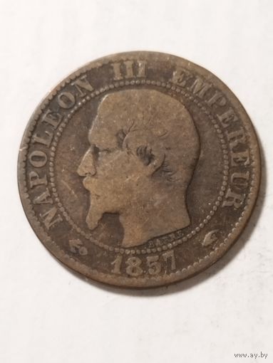Франция 5 сантим 1857
