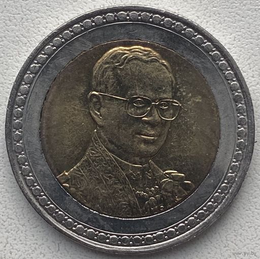 Таиланд 10 бат 2006 г. 60 лет правления Короля Рамы IX