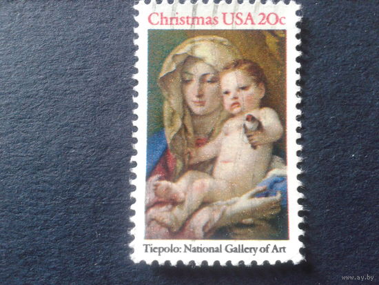 США 1982 Рождество, живопись