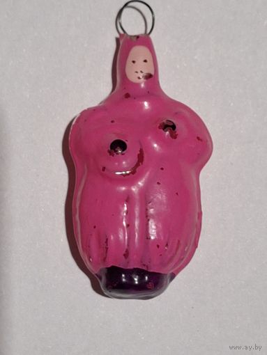 Елочная мини игрушка Клоун из очень редкого теребовлянского набора Малютка