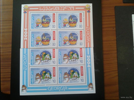 Грузия 2004 Европа, Рождество и Пасха квартблоки