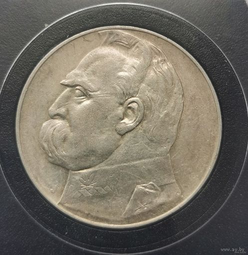 4. Польша. 10 злотых 1936 г. Пилсудский. С рубля!