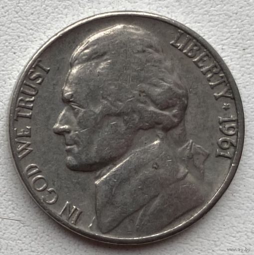 США 5 центов 1961 г. D. Цена за 1 шт.