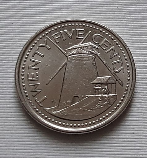 25 центов 2009 г. Барбадос