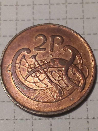 2 пенса Ирландия 1980 год