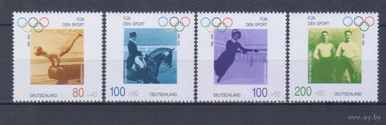 [1318] Германия ФРГ 1996. Спорт.100 летие Олимпийских игр. СЕРИЯ MNH. Кат.10 е.