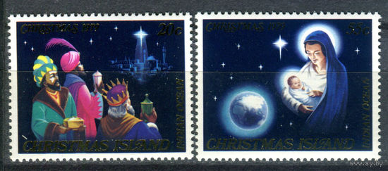 Рождественские острова (о-в Рождества) - 1979г. - Рождество - 2 марки - полная серия, MNH [Mi 120-121]. #4-B6-Z-1-20