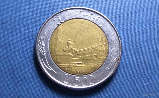 500 лир 1984. Италия.