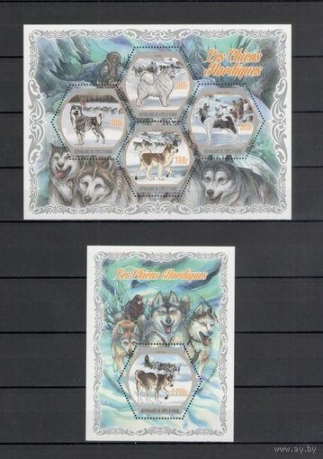 Кот-д'Ивуар 2018 Фауна собаки 1 лист и 1 блок MNH**