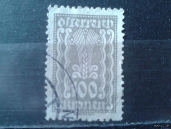 Австрия 1922 Стандарт 100 крон