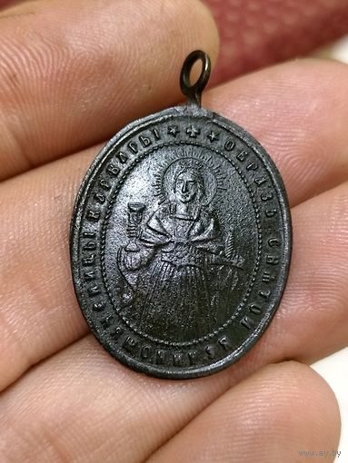 Медальон святой великомученицы Варвары