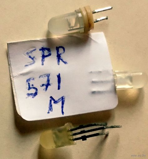 Двухцветный светодиод spr571m, кипд45БМ, У-77 (общий катод, встречно-параллельное)