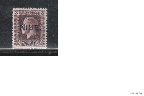 Ниуе-1917,(Мих.20)  * ,  Британские колонии, Стандарт,Надп., Король,(одиночка)