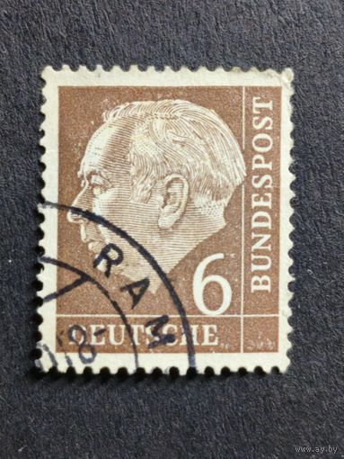 Германия 1954. Профессор, доктор Теодор Хойс (1884-1963), 1-й президент Германии