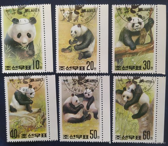 КНДР 1991 панда.
