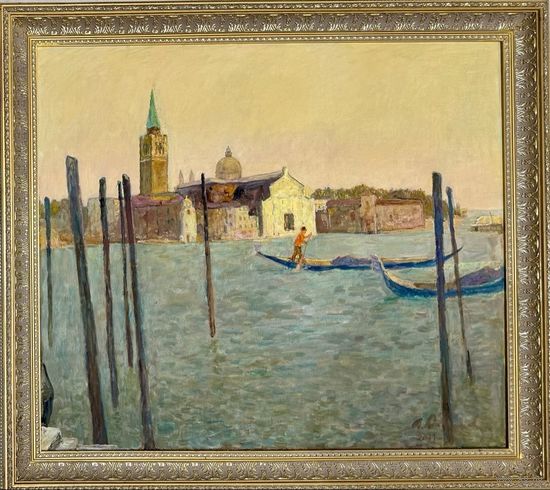 Козловский А.С "Венеция.Вид на Лидо",2011г. Холст, масло. Размер с рамой 94х84 см.