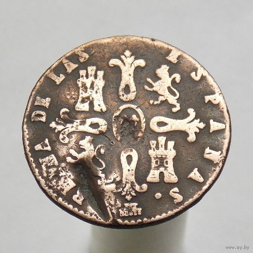 Испания 8 мараведи 1843