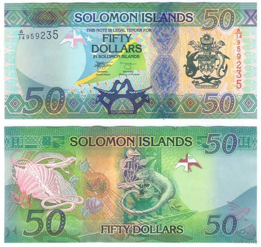 Соломоновы острова 50 долларов 2023 год UNC