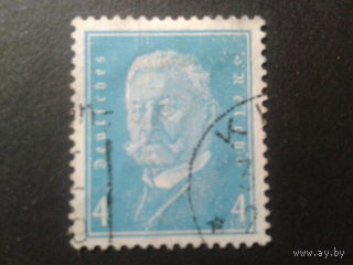 Германия 1931 Гинденбург рейхспрезидент