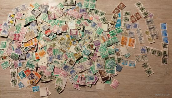 Марки 630 шт. С рубля!