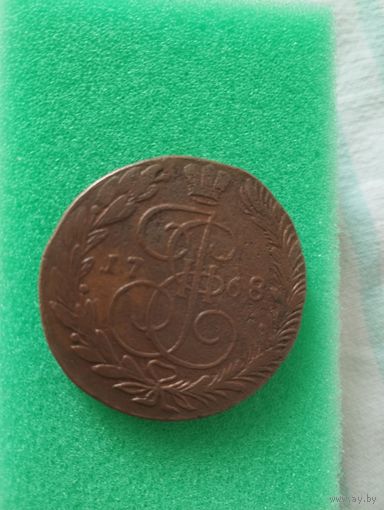 РОССИЯ 5 КОПЕЕК 1768 ЕМ