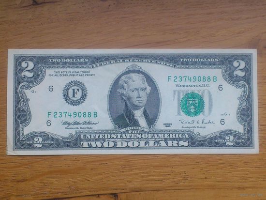 2 доллара США 1995 г F