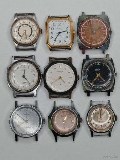 Часы ЗИМ Победа СССР. На восстановление или запчасти. Как есть. С рубля